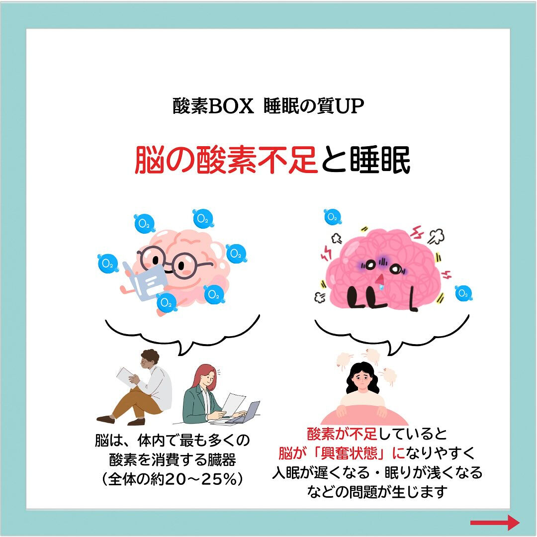 酸素BOX 睡眠の質UP💤